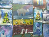 Новогодняя выставка рисунков «Зима»